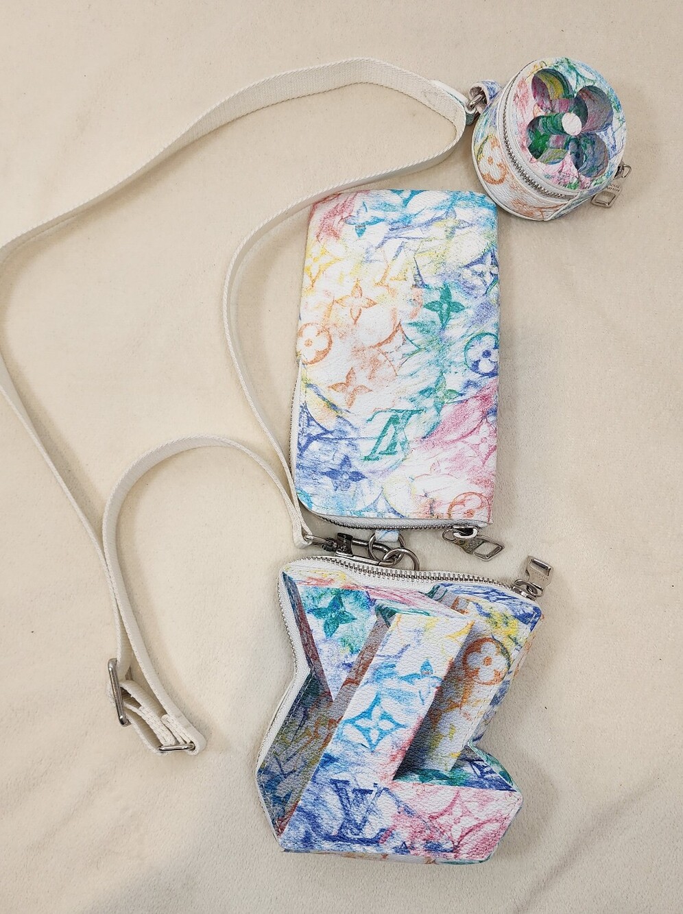 Louis Vuitton Monogram Pastel Colors LV Block Crossboy Or Used Individually
